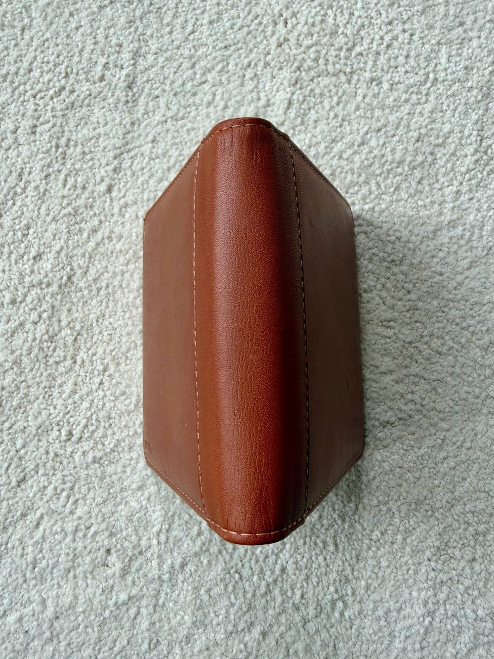Vintage Coach Leather Double Photo Frame in British Tan - Picture 4 of 6